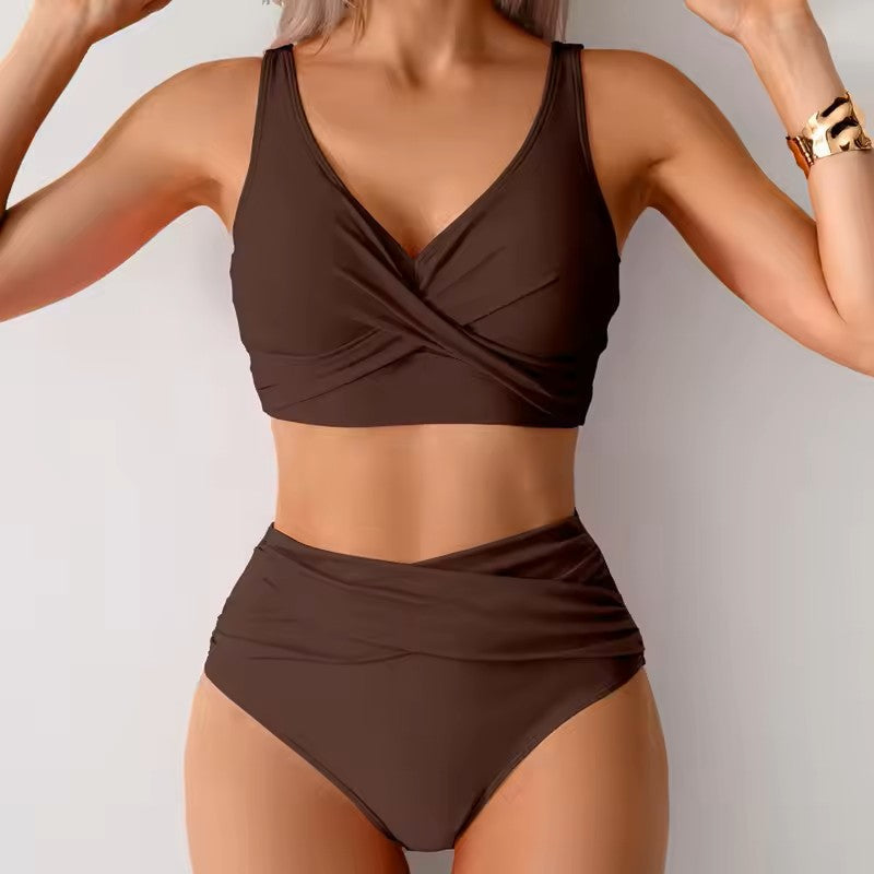 Wrap Front High Waist Bikini