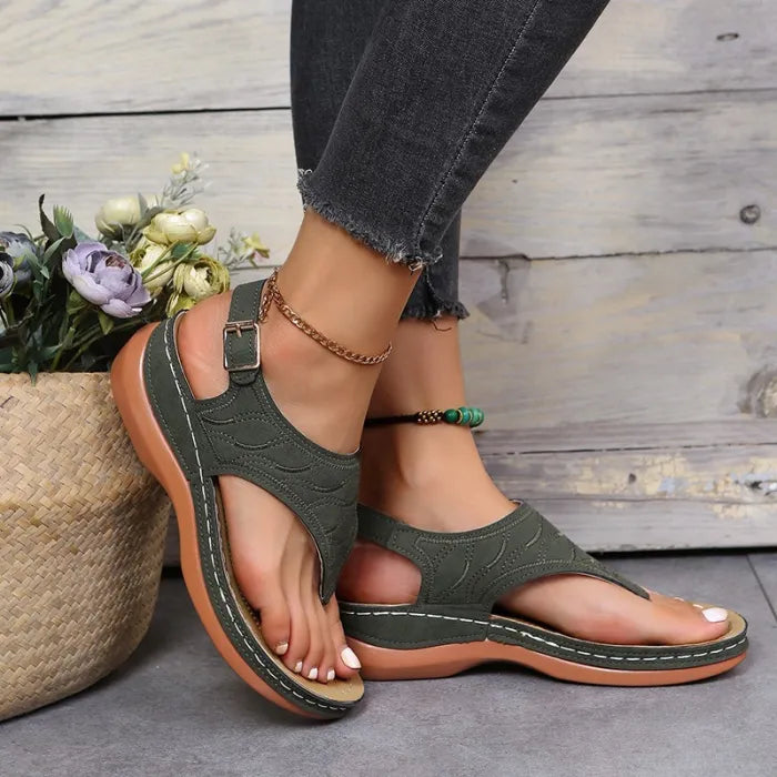 Ankle Strap Thong Sandals