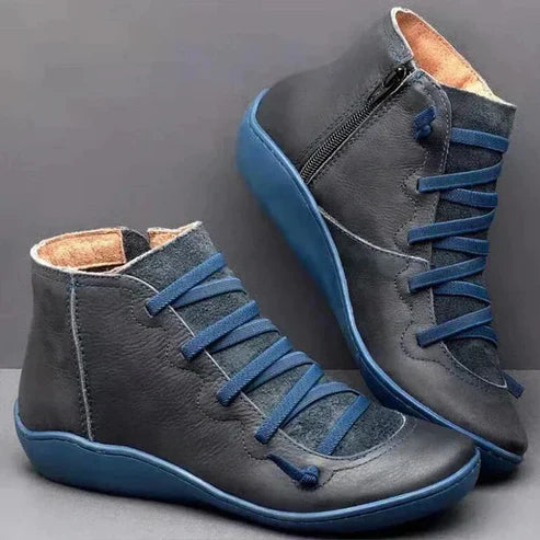 Lace-Up Ankle Boots