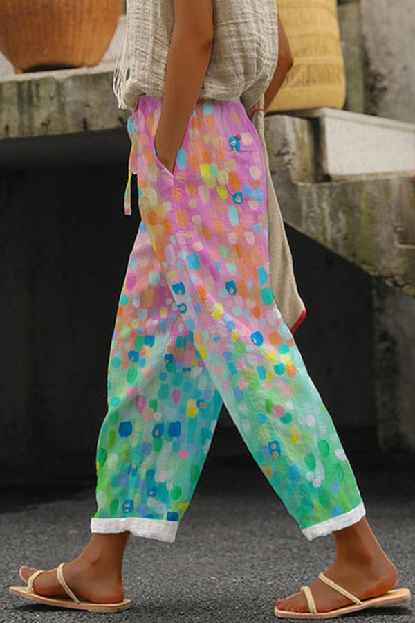 Fitted and airy pants