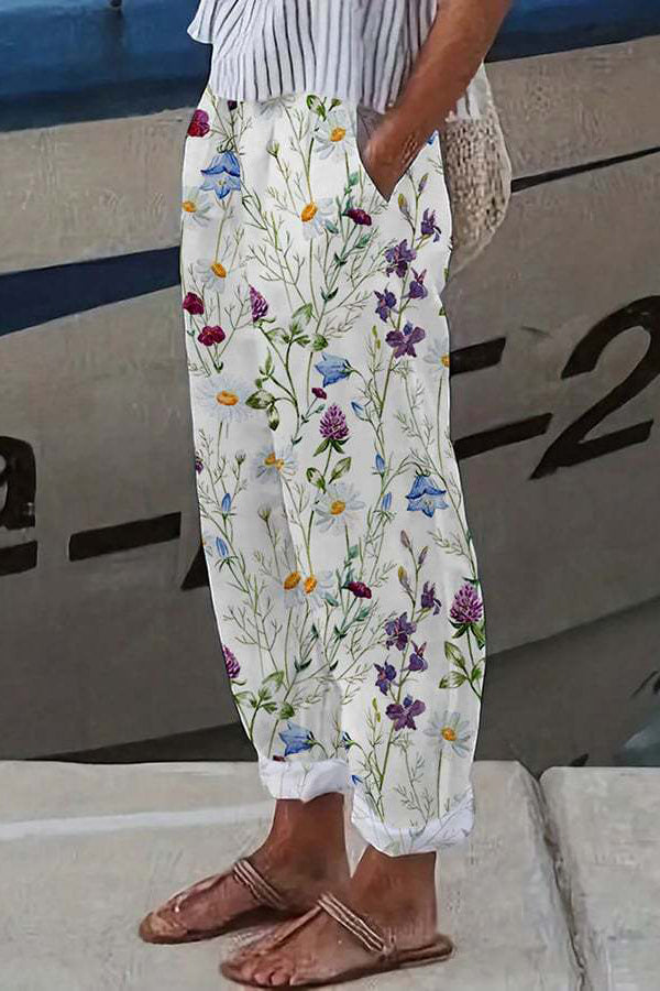 Fitted and airy pants