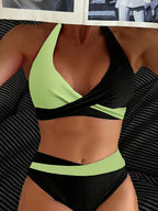 Neon Accent Crossover Bikini