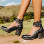 Patent Leather Ankle Boots