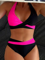 Neon Accent Crossover Bikini