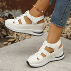Cutout Platform Sneakers Sandals